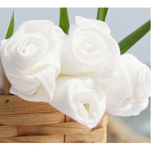 40S Thin Summer Combed White Cotton Gauze Fabrics Without Chemical