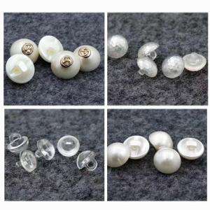 10MM 11.5MM Elegant design sewing on fancy round white pearl buttons for lady