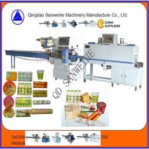3 Sides Seal Food Packing Machine 400mm Heat Shrink Wrap Machine