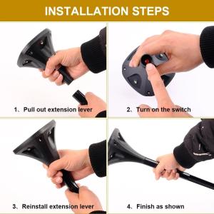 44LM 6000k LED Solar Landscape Spotlights 2000mah ABS