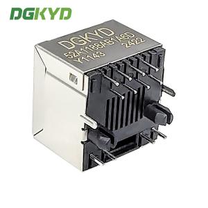 RJ45 8P8C Shielded Strip Light Connector Vertical Mesh Socket Single Port