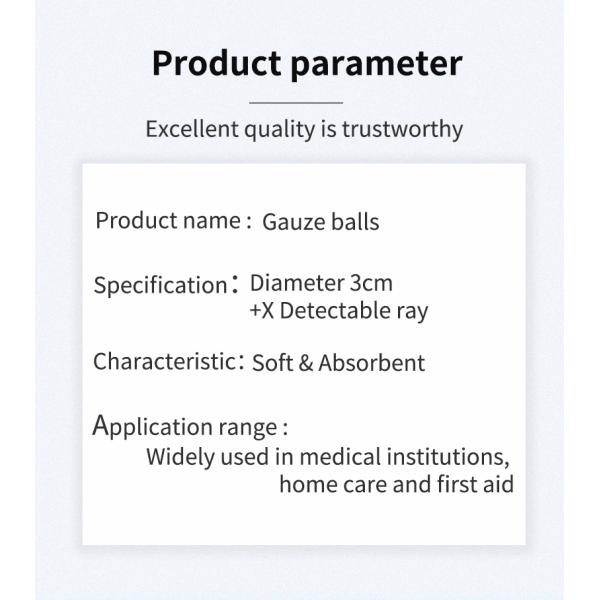 OEM Medical Colored Cotton Balls 500 PCS Sterilized Cotton Ball Cotton Gauze Balls