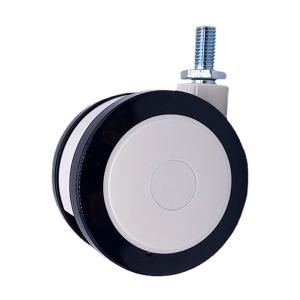China 75MM Dual Wheel Polyurethane Medical Caster Wheels For Hospital Beds on sale