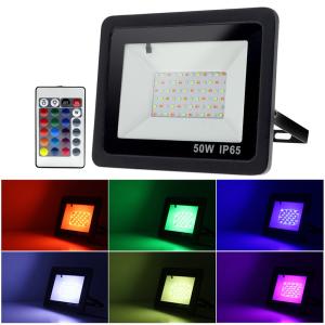 IP66 Waterproof RGB Solar Street Flood Light With Aluminum SMD5050
