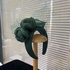 Millinery Supplies Headband Sinamay Fascinator 15*15 cm