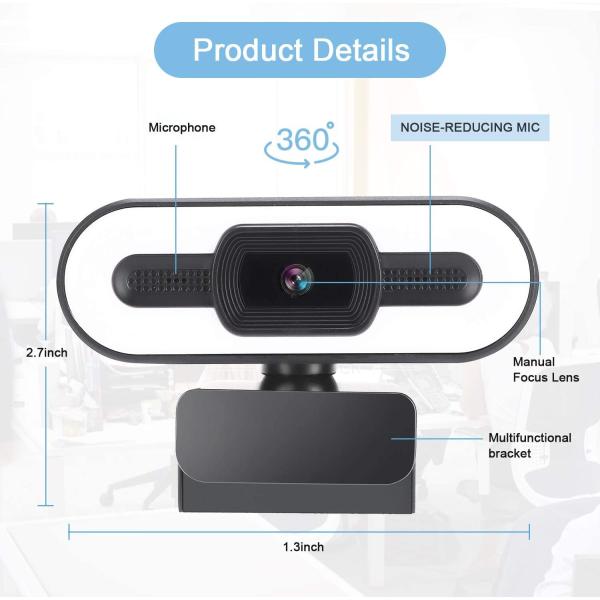 Weatherproof 2K 4K Livestream Camera Version 4K HD Webcam Q16