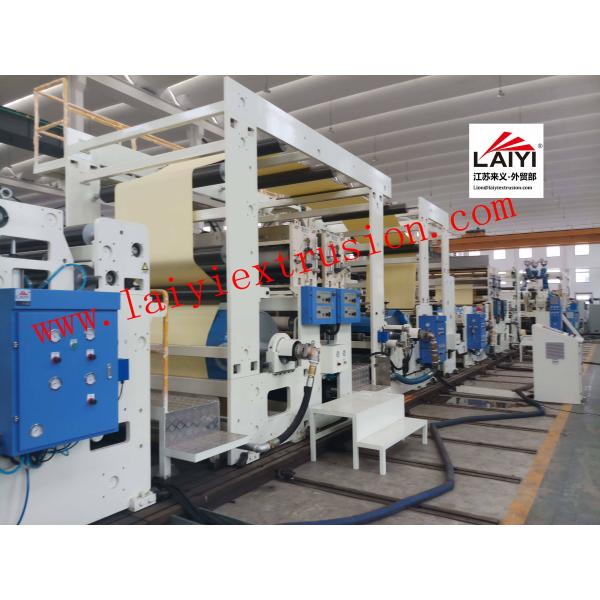 PP Film Extruder Commercial Laminating Equipment Hydraulic Lamination Structure