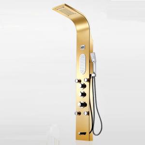 China Hot Sale Stainless Steel Thermostatic Bathroom electronic shower panel on sale