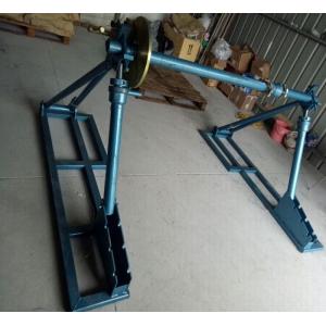 5 Ton Mechanical Cable Drum Jack , Cable Drum Elevator For Cable Reel Undergroun