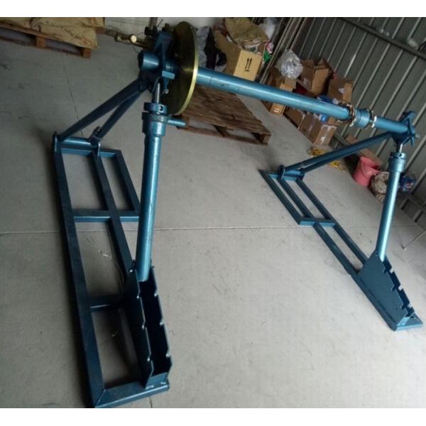 5 Ton Mechanical Cable Drum Jack , Cable Drum Elevator For Cable Reel Undergroun