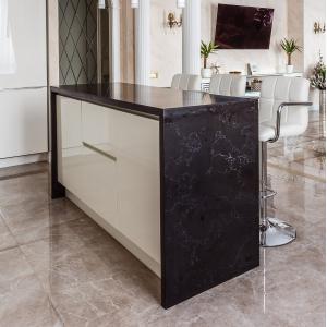 Customized Simple White Lacquer High Gloss Kitchen Cabinet Modern Furniture