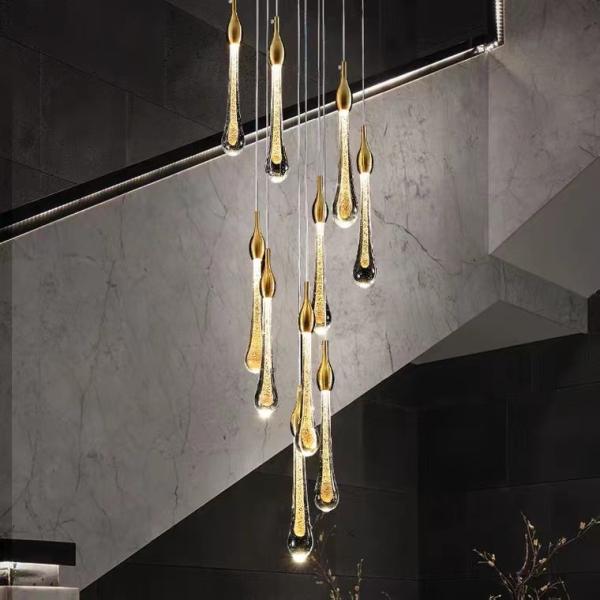 Modern Restoration Hardware New Design Hotel Lobby Restaurant Rain Chandeliers New Rain Round Pendant Chandelier