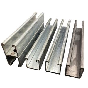 High Quality EG HDG Slotted 1 58x1 58 3m 6m Custom Strut Channel