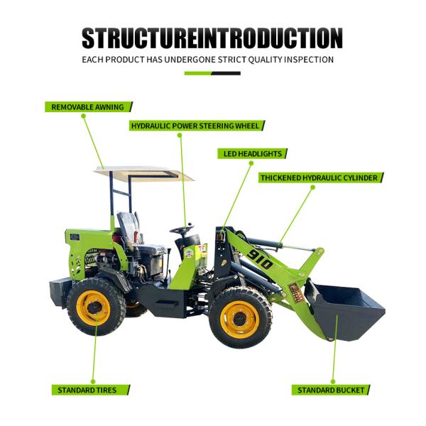 Four-wheel Drive Diesel Loader New Brand Front Wheel Loader Wheel Loader for Sale