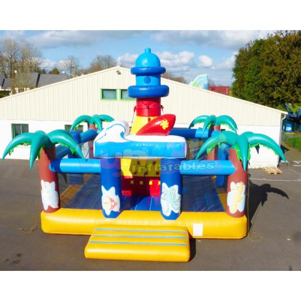 Buy 0.55mm PVC Inflatable Bounce House Combo For Advertisement at wholesale prices