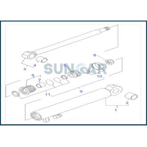 YM172186-72370 YM17218672370 Arm Blade Cylinder Seal Repair Kit for PC09FR-1