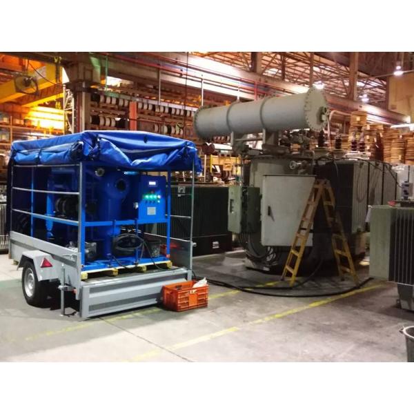 9000 Liters / Hour Oil Dehydration Machine Vacuum Oil Purifier For Power Transformer Of SIEMENS