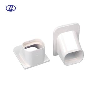 80mm 100mm White PVC Decorative Duct Kits Split Air Conditioner Pipe Cover