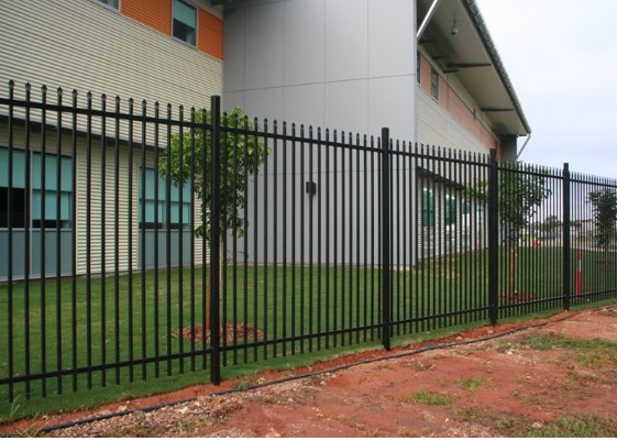 Buy Black Spear Top 7ftx8ft Steel Tubular Fencing For Villas at wholesale prices