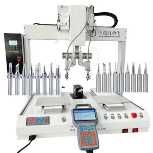 Small Automatic Soldering Robot ZT-HXJ4411-02 Customized For Auto Industry