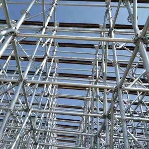 Quality Industrial Hot dip Galvanized Ringlock System Scaffolding for Construction Works for sale