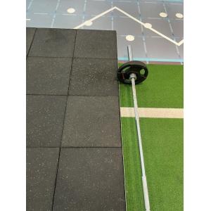 30mm 100cm*100cm Recycled Rubber Floor Tiles for Gym Free Weights Flooring