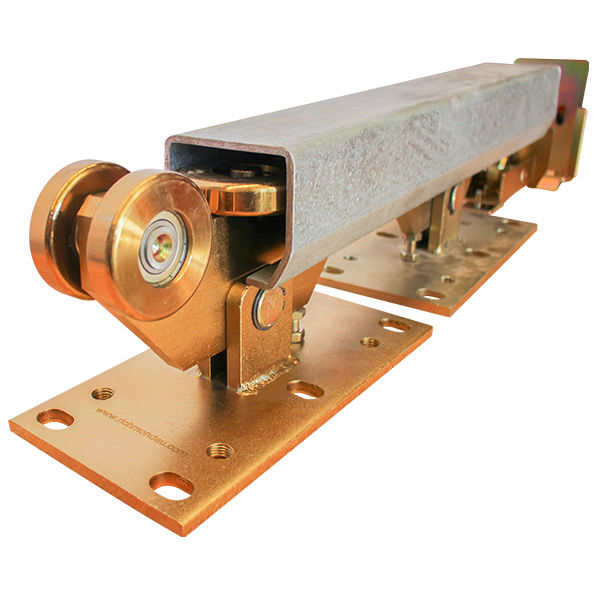 70x59 White Zinc Sliding Gate Floor Track Profile