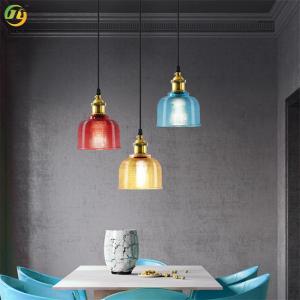 E27 Glass Clear Modern Pendant Light For Residential