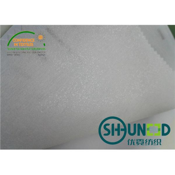 Buy Chemical Bonded Interlining Non Woven Fabric With Scatter Coating 1025SF at wholesale prices