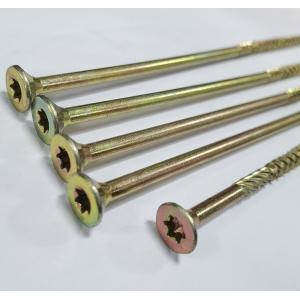 Double Coutnersunk Torx CSK Chipboard Screw Yellow Type 17 Torx Multi Purpose