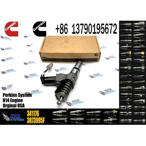 Common Rail Fuel Injector 3407776 3087807 3411385 341176 3409975 for Cummins QSN14 N14 Engine Excavator Parts