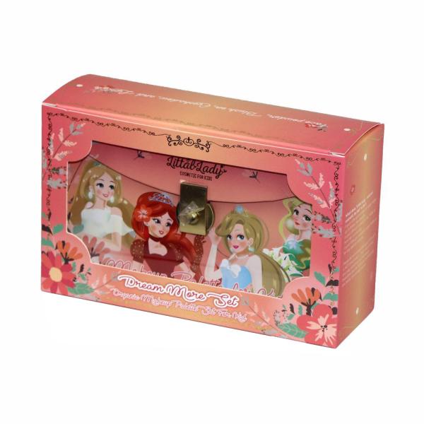 OEM 2 Layers Cosmetic Gift Boxes Multifunctional With Metal Chain And Lock