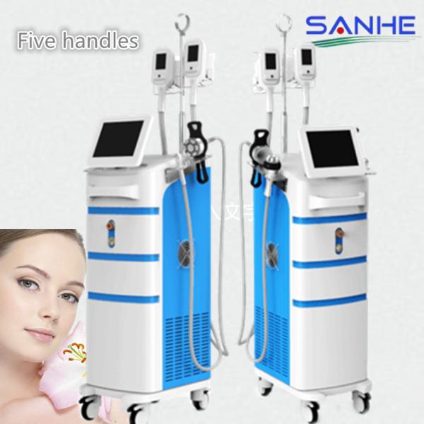 Buy Cryolipolysis Slimming Machine ,5 Handles Cryolipolysis Fat Freezing Machine / Cryolipolys at wholesale prices