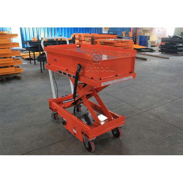 light duty manual mobile scissor lift table 1500mm Electric Ball Platform Transfer