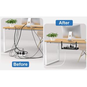 Storage Holders Racks Cable Management Tray with Multifunction Desk Cable