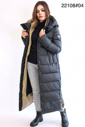 FODARLLOY Ladies Warm Hooded Cotton-padded Clothes Slim Long Down Jackets Women