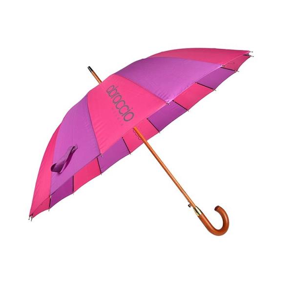 Buy PAHS Automatic Open Wooden Handle Large Golf Umbrella Windproof at wholesale prices