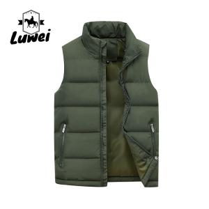 Lightweight Cold Weather Vest Utility Cotton Polyester Sleeveless Puffer Vest