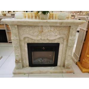 Customized Decorative Onyx Stone Marble Fireplace Surround