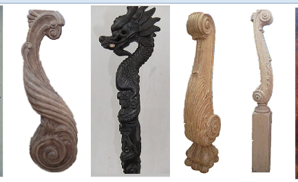 Furniture Table Legs Roman Columns Three Dimensional Carving Machine