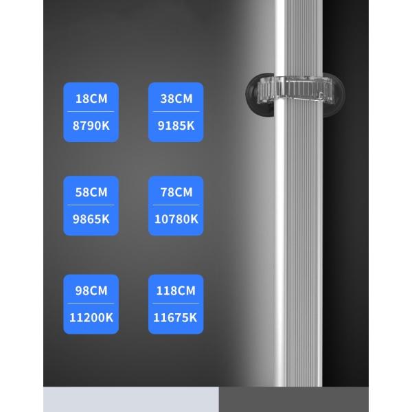 8790k 18cm Colorful Fish Tank LED Lamp Display Sucker Bracket Light Aquarium Accessories