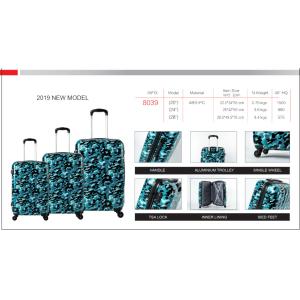 4 Spinner Wheels PC Floral Printing Luggage Suitcase