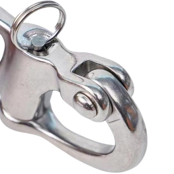 316 Stainless Steel Snap Hook 35mm for Hoisting Rope Suspension