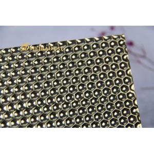 Hexagon Gold Plated Stainless Steel Sheet 10ft Length TISCO Material