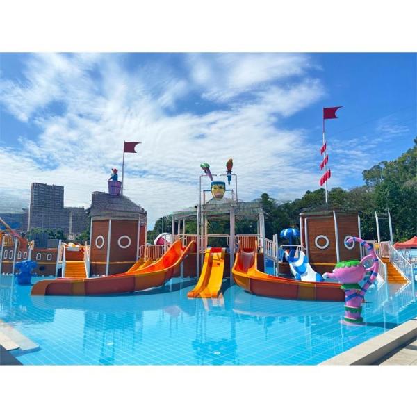 Buy Fantasy Water Park Pirate Ship Playground Colourful Deisgn  Weather Proof at wholesale prices