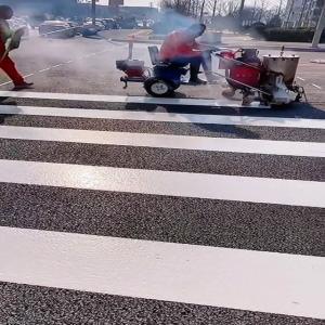 Convex Thermoplastic Road Marking Paint Raised Profile Tactile Feedback High