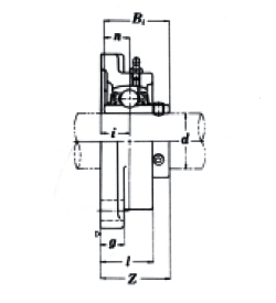 Quality Pillow blocks UCF2 series UC208 for sale