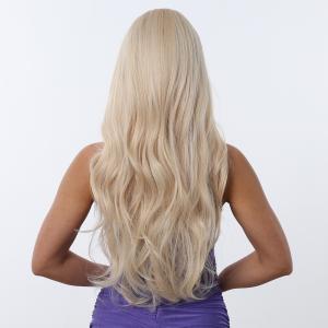 Fashion Long Body Wave Hair Blonde Synthetic Wigs For Women
