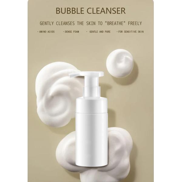 Private Label Organic Herbal Face Cleanser Wash Gel Facial Mousse Foam Cleanser Premium Body Skincare