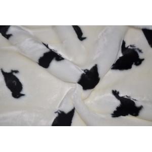 China Flannel Fleece Fabric Cotton Polyester 150cm Patterned 565gsm on sale